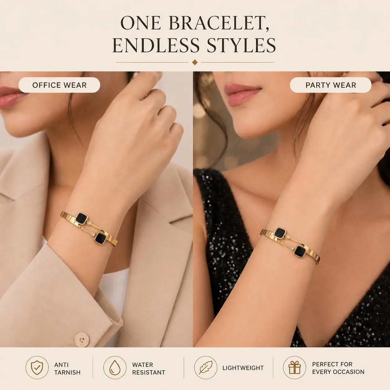 Anti-Tarnish Cuff Bracelet for Women - Image 5
