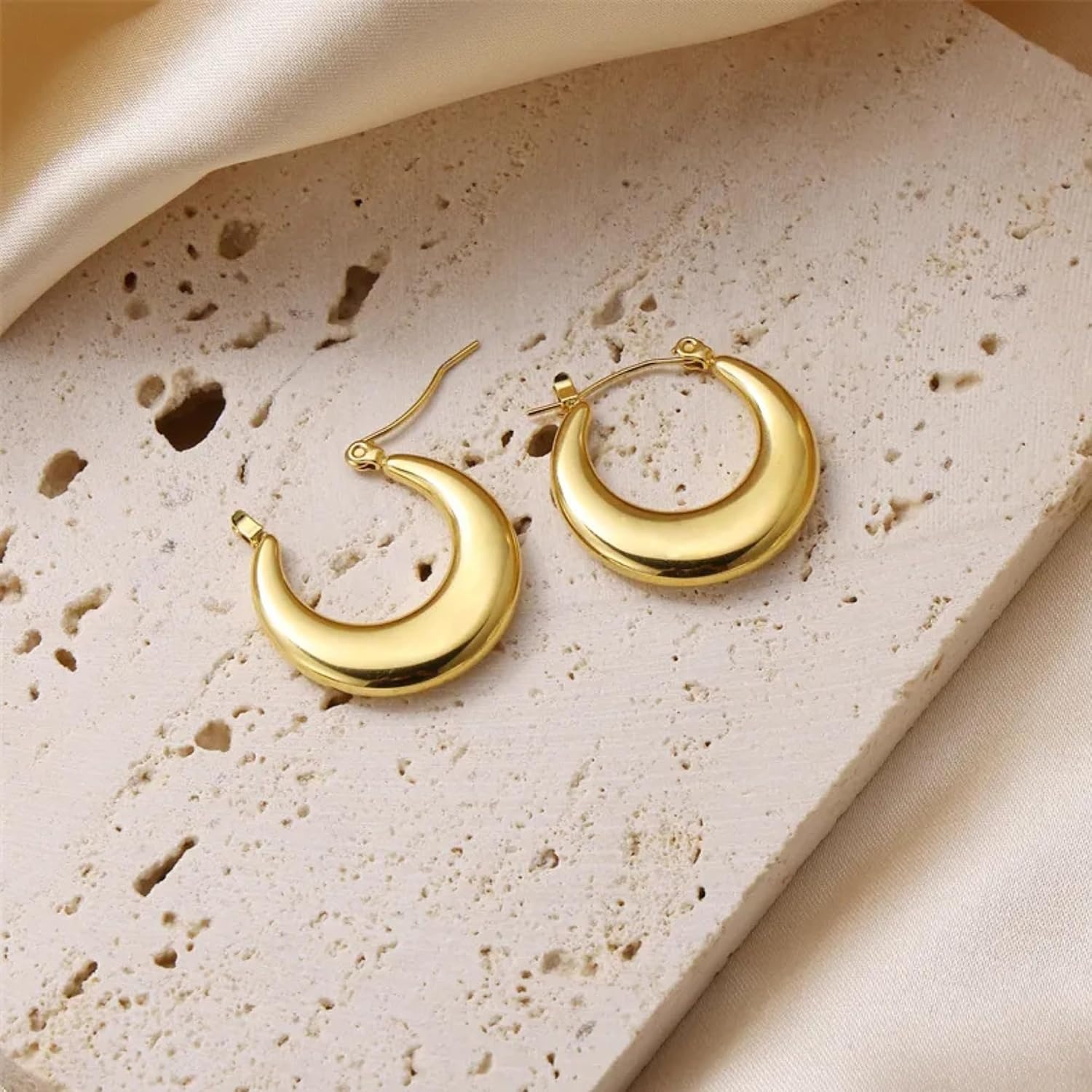 Salve Gold Earrings for Women - Image 5